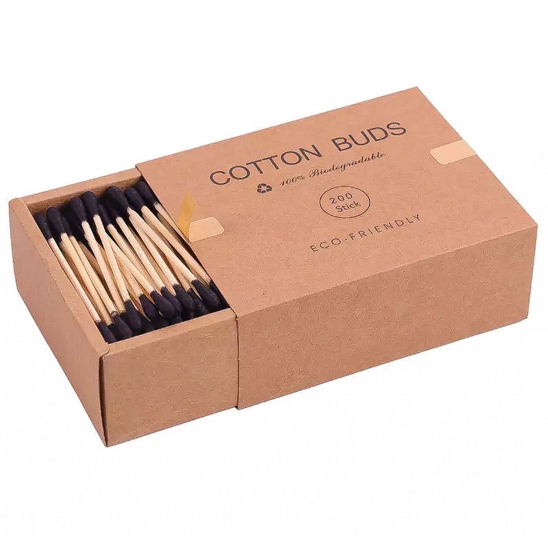 black cotton buds